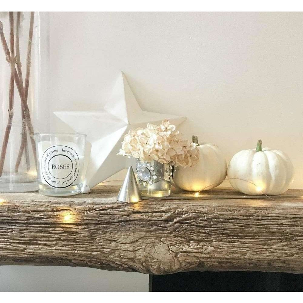 Instalatie de Craciun, Liniara, 20 m, Baterii, 200 LED-uri, Alb Cald, Fir Cupru, 2 Jocuri de Lumini, Interior/Exterior Vivimall - vivimall.ro