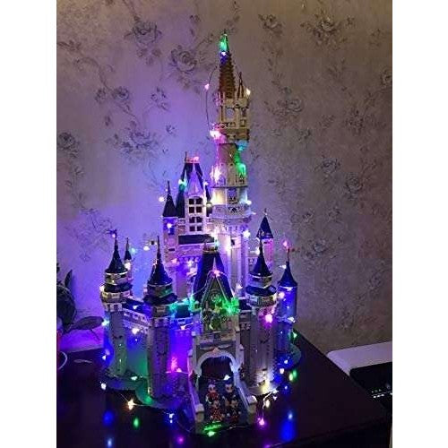 Instalatie de Craciun, Liniara, 20 m, Baterii, 200 LED-uri, Multicolor, 2 Jocuri de Lumini, Fir Cupru, Interior/Exterior, Vivimall - vivimall.ro