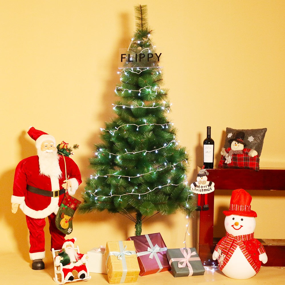 Instalatie de Craciun, Flippy®, Tip Liniara, 14.5 m, 200 LED-uri, Interconectabila, Alb Rece - vivimall.ro