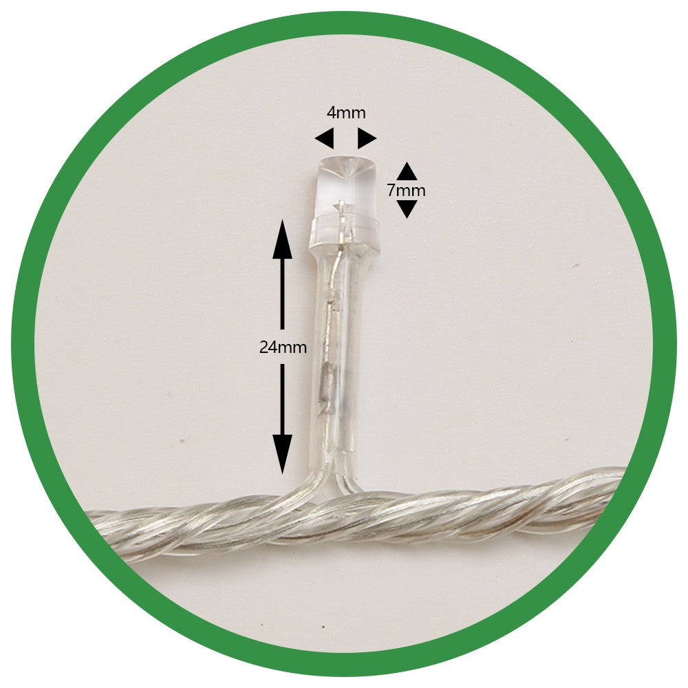 Instalatie de Craciun, Flippy®, Tip Liniara, 14.5 m, 200 LED-uri, Interconectabila, Alb Rece - vivimall.ro