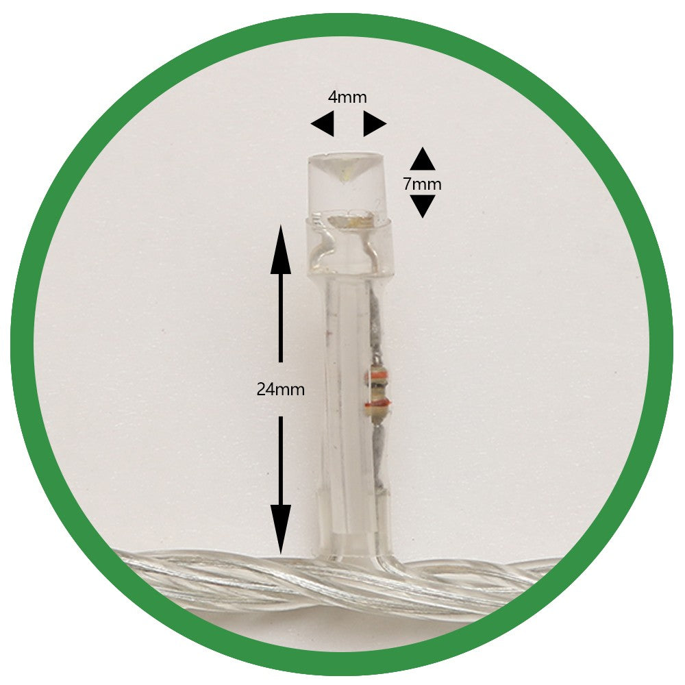 Instalatie de Craciun, Flippy®, Tip Liniara, 9 m, 100 LED-uri, Interconectabila, Alb Rece - vivimall.ro