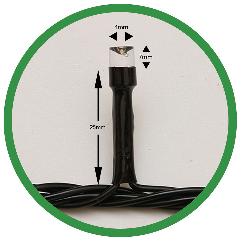 Instalatie de Craciun Flippy® Tip Liniara, Fir Negru, 17 m, 200 LED-uri, Interconectabila, Alb Cald - vivimall.ro