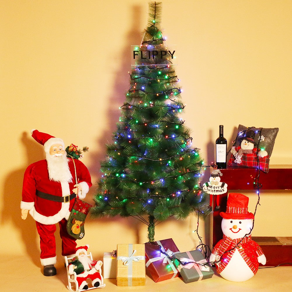 Instalatie de Craciun, Premium Flippy®, Tip Liniara, 21 m, 300 LED-uri, Interconectabila, Multicolor - vivimall.ro