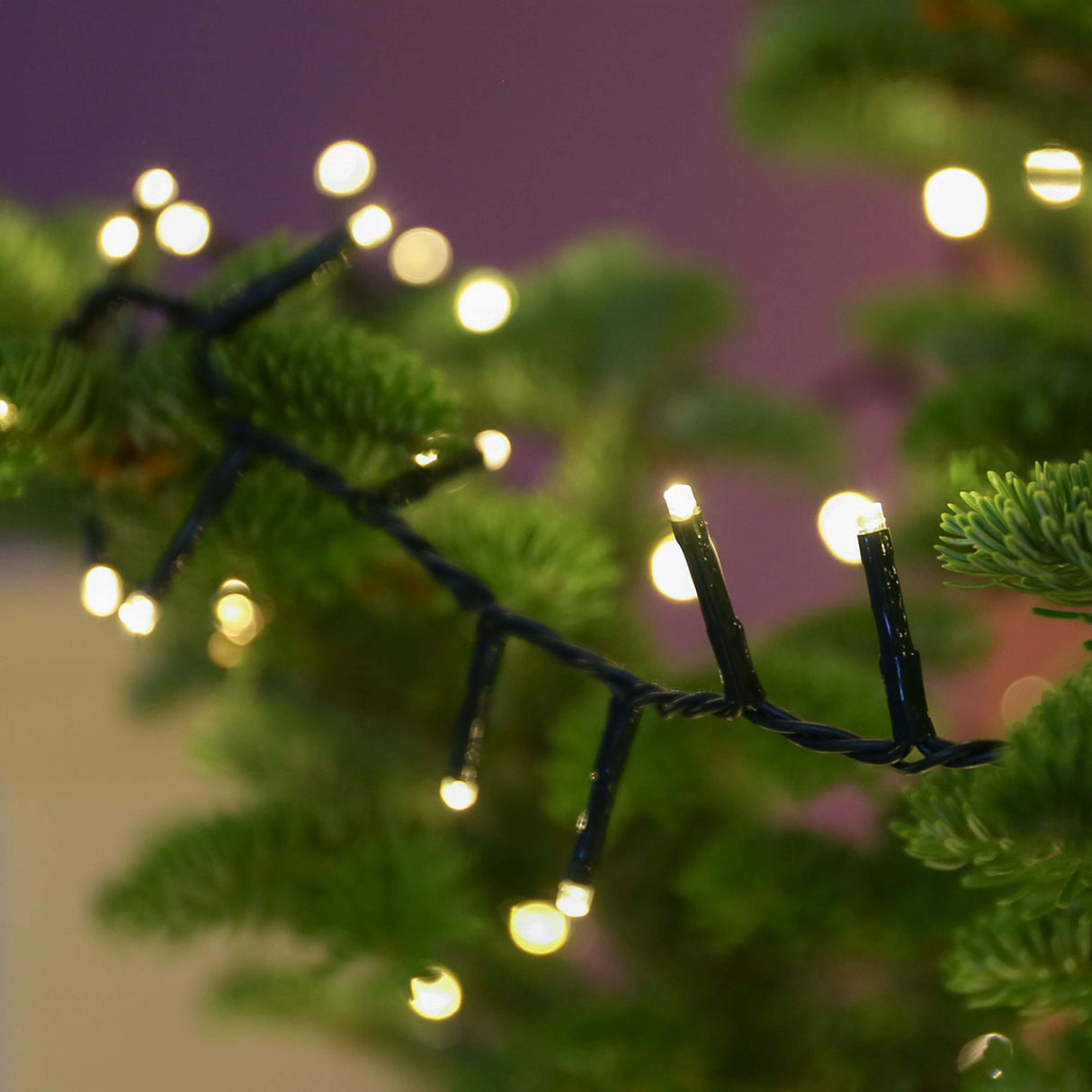 Instalatie de Craciun, Premium Flippy®, Tip Liniara / Sirag, 50 m, 500 LED-uri Mari, Alb Cald - vivimall.ro