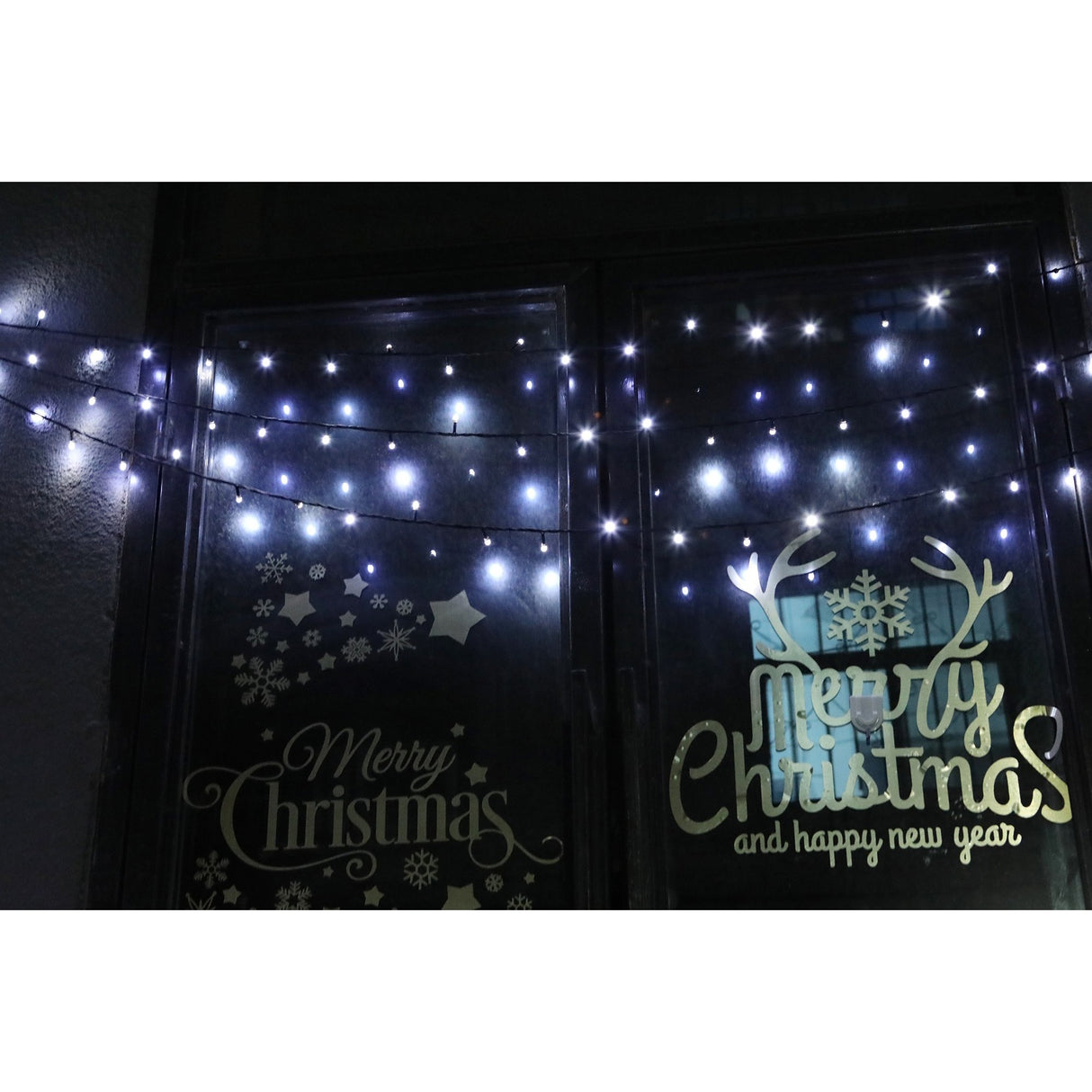 Instalatie de Craciun, Premium Flippy®, Tip Liniara / Sirag, 50 m, 500 LED-uri Mari, Alb Rece - vivimall.ro