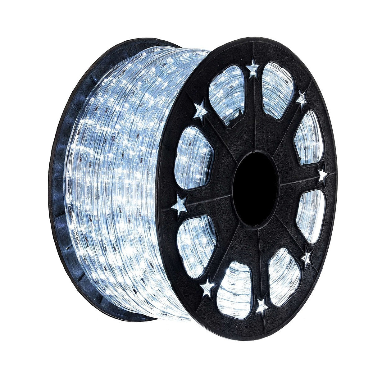 Instalație crăciun exterior Flippy furtun LED 100m, 2400 LED-uri alb rece, vedere generală