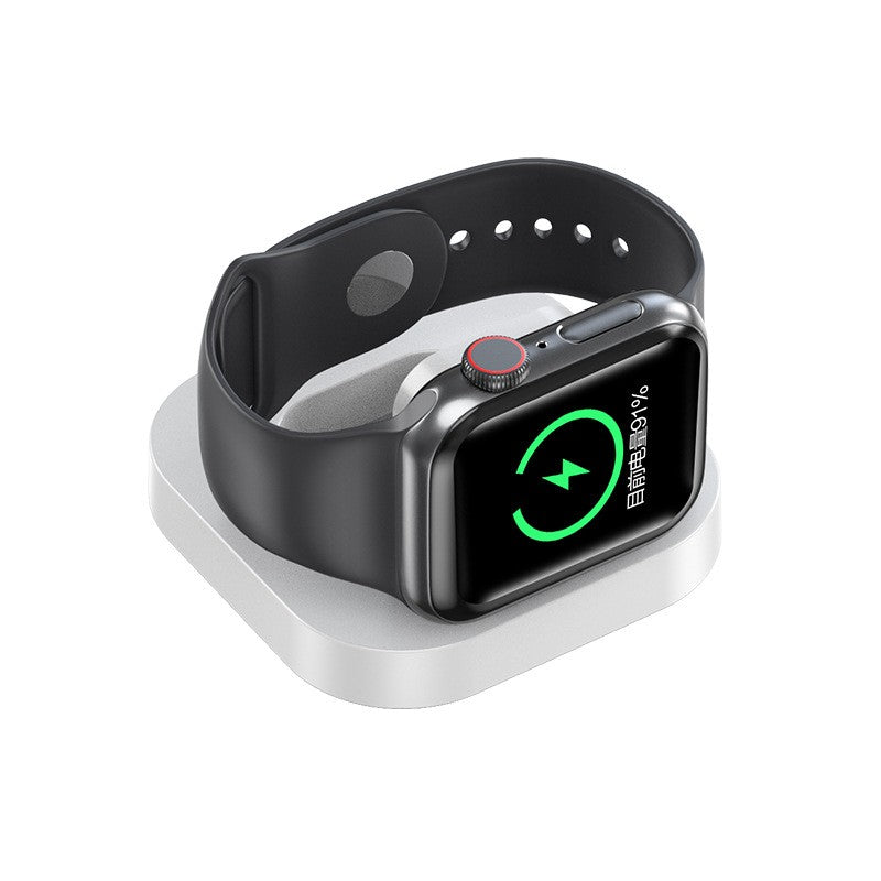 Incarcator Wireless pentru Smart iWatch, Vivimall, Compatibil cu Apple iWatch 1/9, Magnetic Charger, Interfata TYPE-C, 3W, 7.5 x 7.5 x 1.2 cm, Pliabil, Alb - vivimall.ro