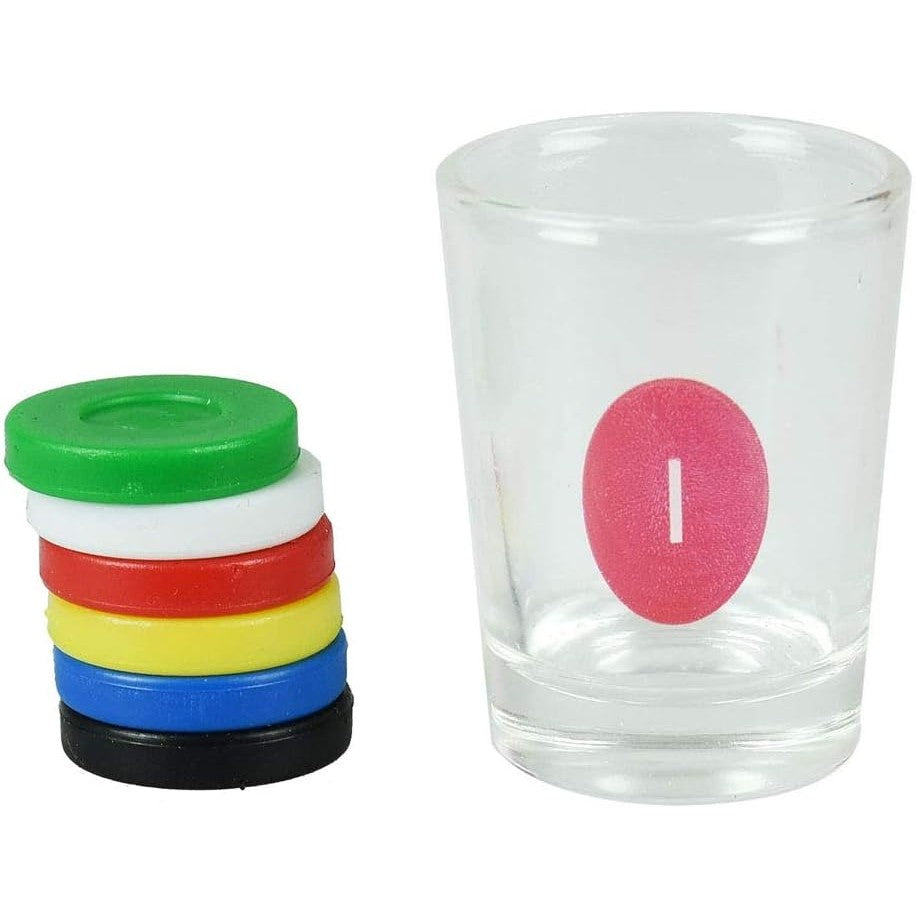 Joc de Baut Gravitational Vivimall, pentru Petreceri, Interactiv, pana la 6 Jucatori, Pahare de Shot Incluse, 25.5 x 6.7 x 27.5 cm, Rosu - vivimall.ro