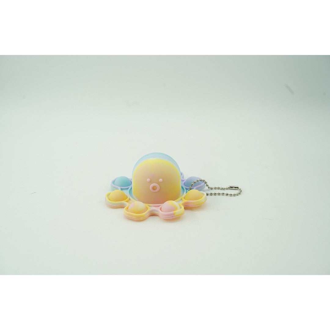 Jucarie antistres din silicon, Vivimall®, Pop It Now and Flip It, Caracatita reversibila, Multicolor/ Roz - vivimall.ro