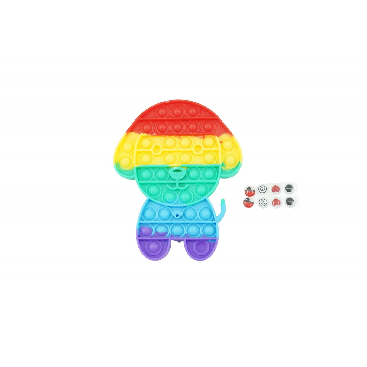 Jucarie antistres din silicon, Vivimall, Pop It Now and Flip It, Catel, Multicolor - vivimall.ro