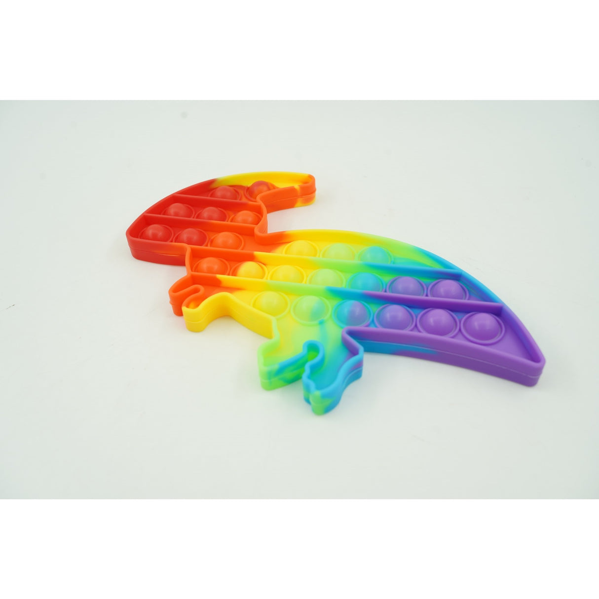 Jucarie antistres din silicon, Vivimall, Pop It Now and Flip It, Dinozaur mic, Multicolor V2 - vivimall.ro