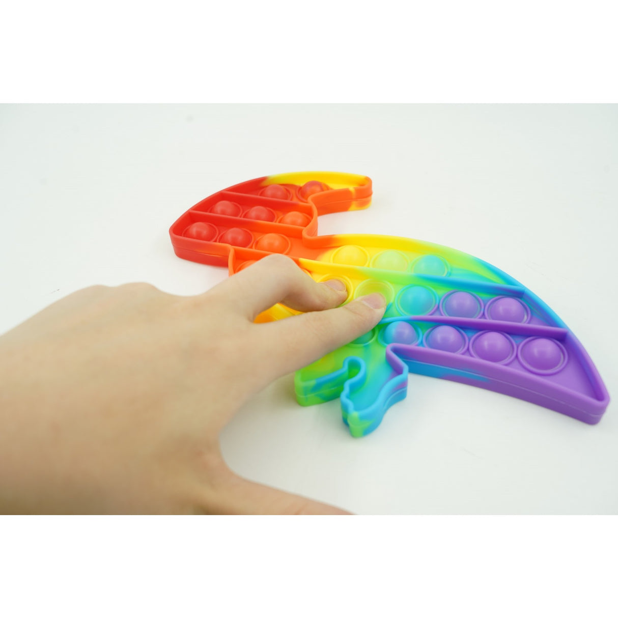 Jucarie antistres din silicon, Vivimall, Pop It Now and Flip It, Dinozaur mic, Multicolor V2 - vivimall.ro