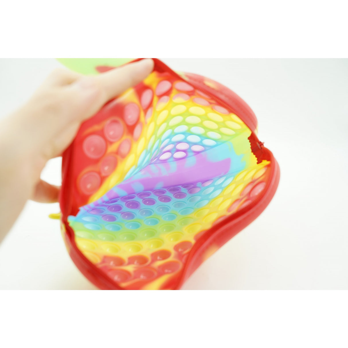 Jucarie antistres din silicon, Flippy, Pop It Now and Flip It, Geanta de umar, Mar, Multicolor - vivimall.ro