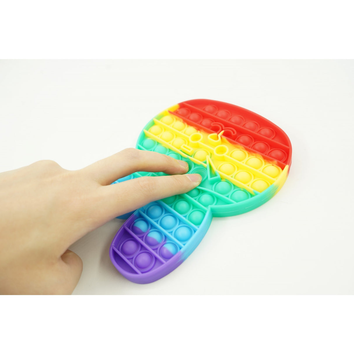 Jucarie antistres din silicon, Vivimall, Pop It Now and Flip It, Iepuras, Multicolor - vivimall.ro