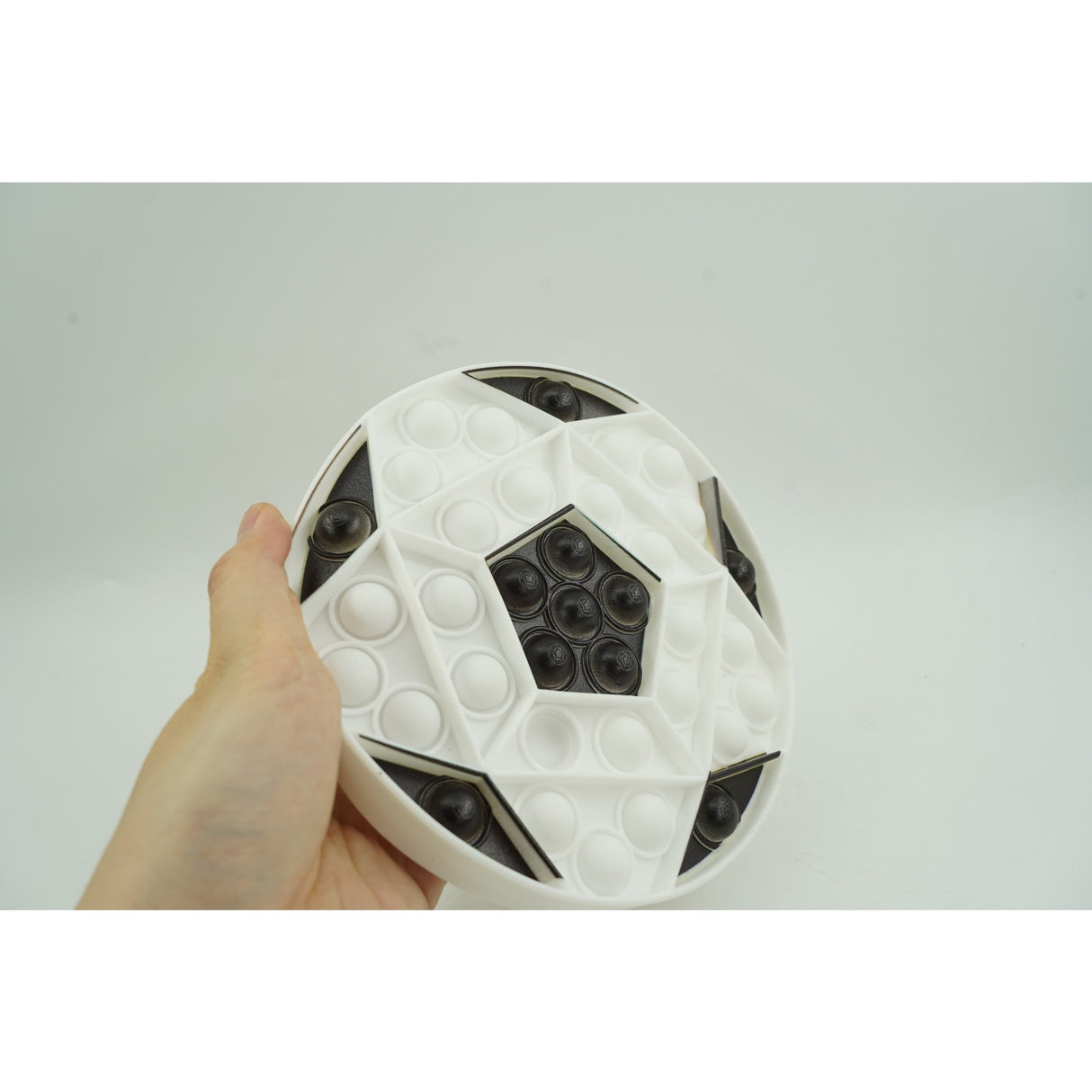 Jucarie antistres din silicon Vivimall, Pop it Now and Flip It , Minge , Alb - vivimall.ro