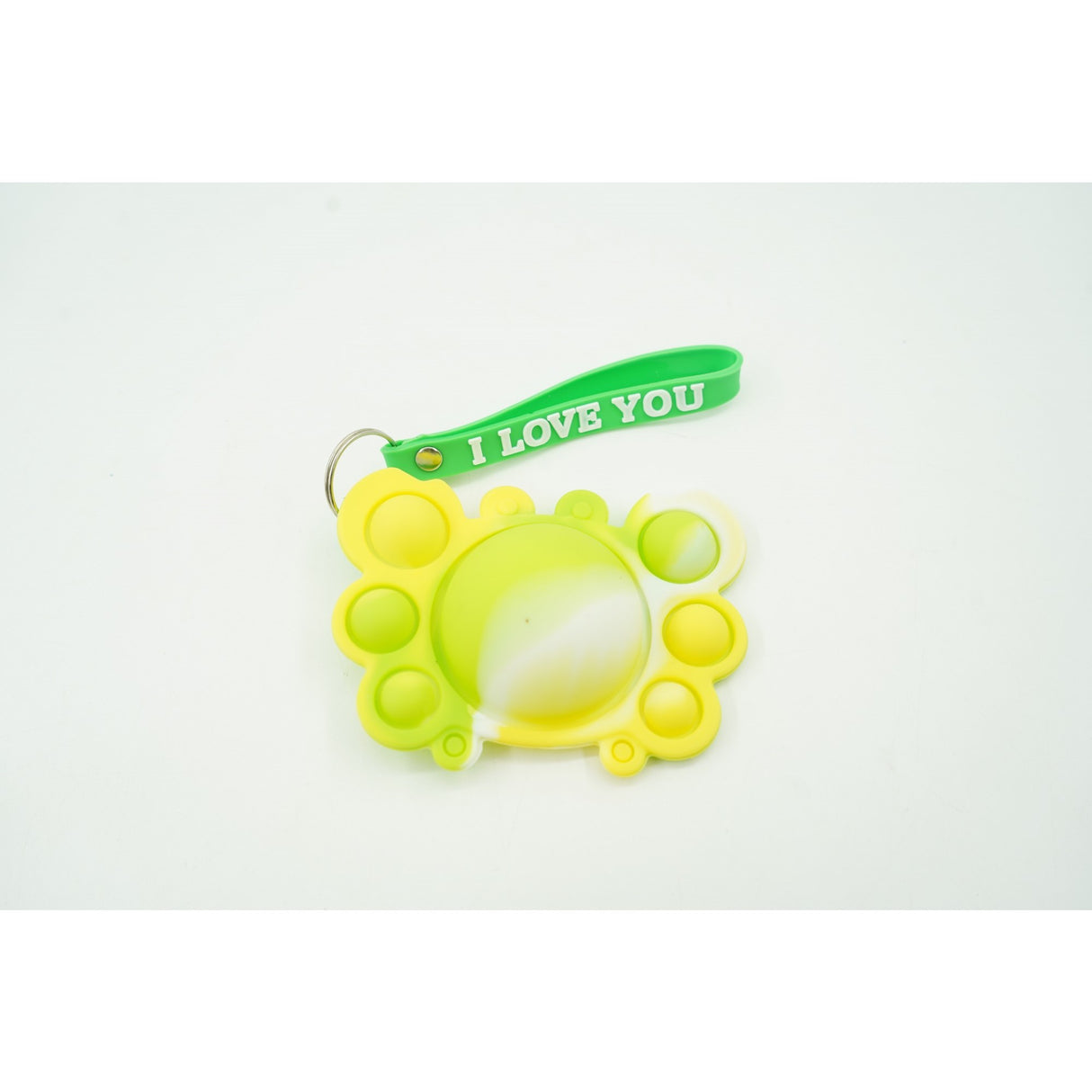 Jucarie antistres din silicon, Vivimall®, Pop It Now tip breloc, Crab, Multicolor, V3 - vivimall.ro