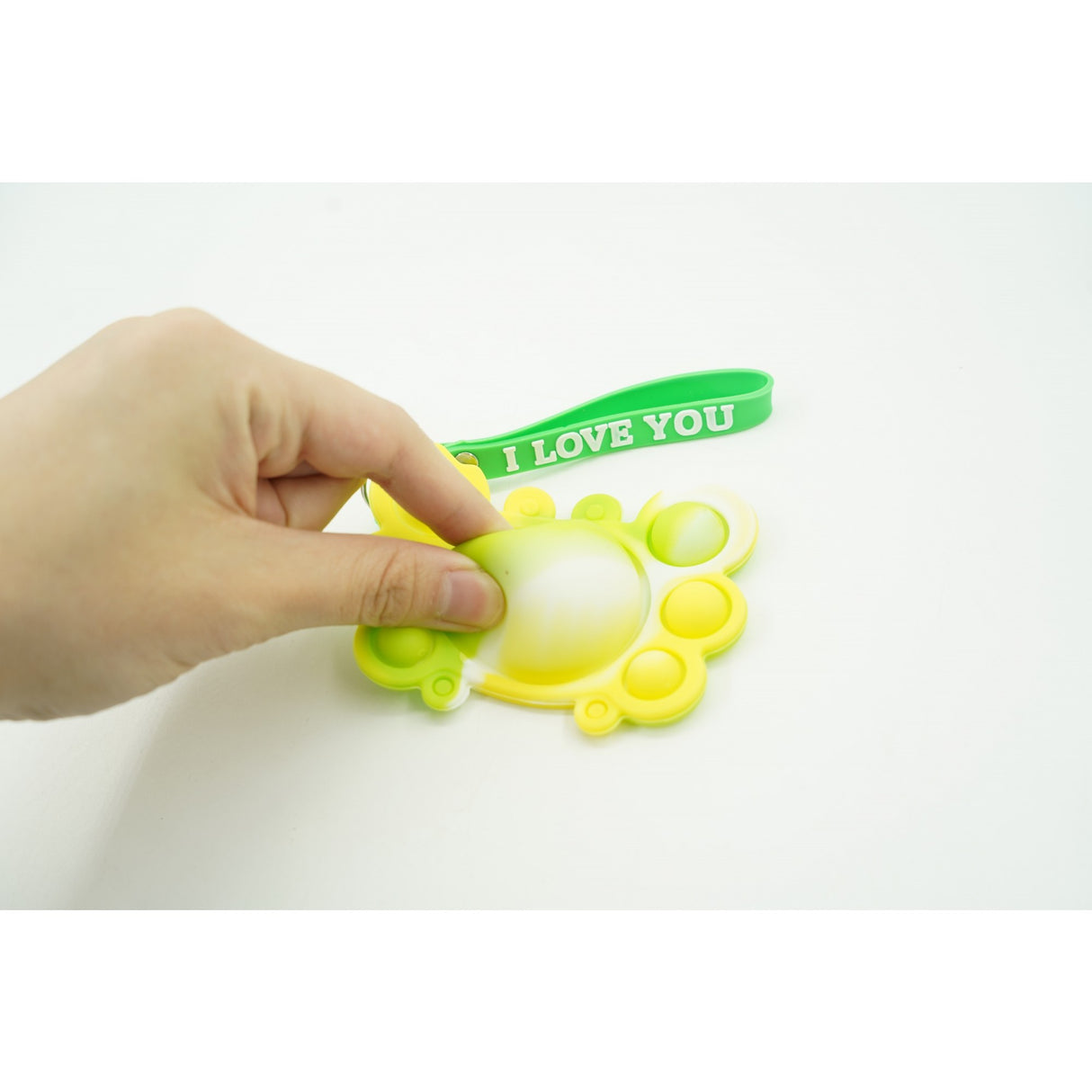 Jucarie antistres din silicon, Vivimall®, Pop It Now tip breloc, Crab, Multicolor, V3 - vivimall.ro