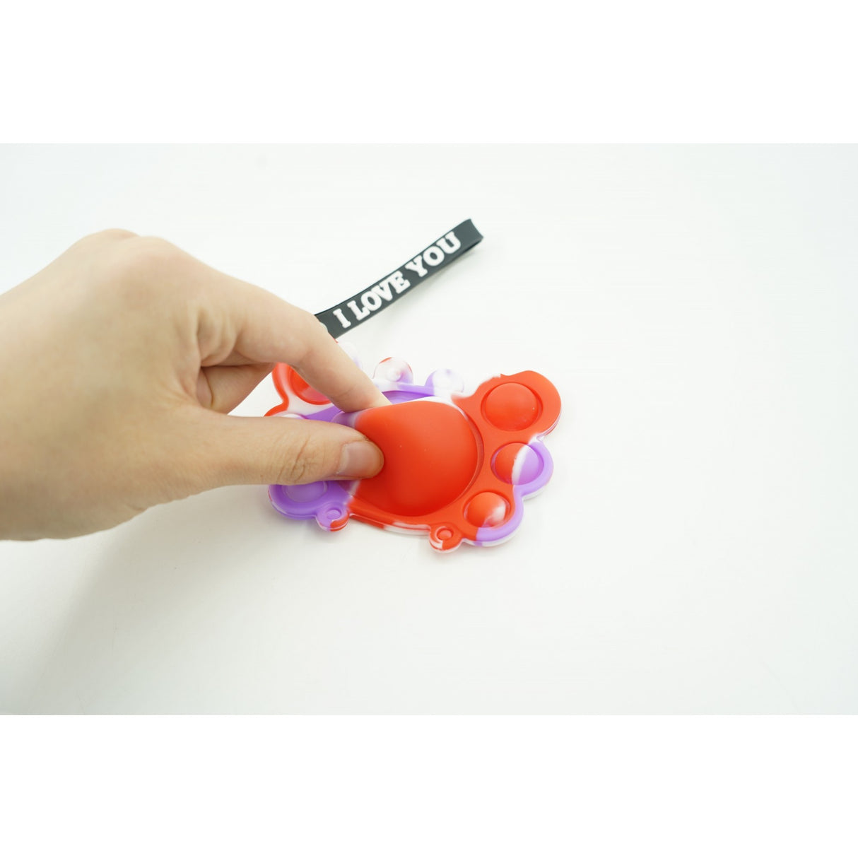 Jucarie antistres din silicon, Vivimall®, Pop It Now tip breloc, Crab, Multicolor, V4 - vivimall.ro