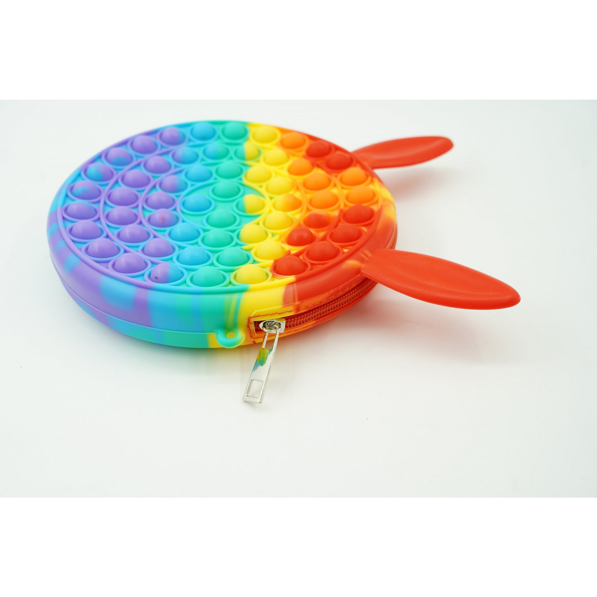 Jucarie antistres din silicon, Pop it Now and Flip It, Flippy, Geanta, Model 3, Multicolor - vivimall.ro