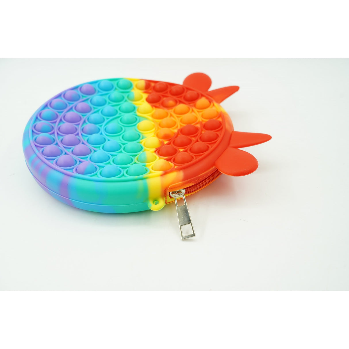 Jucarie antistres din silicon, Pop it Now and Flip It, Flippy, Geanta, Model 4, Multicolor - vivimall.ro