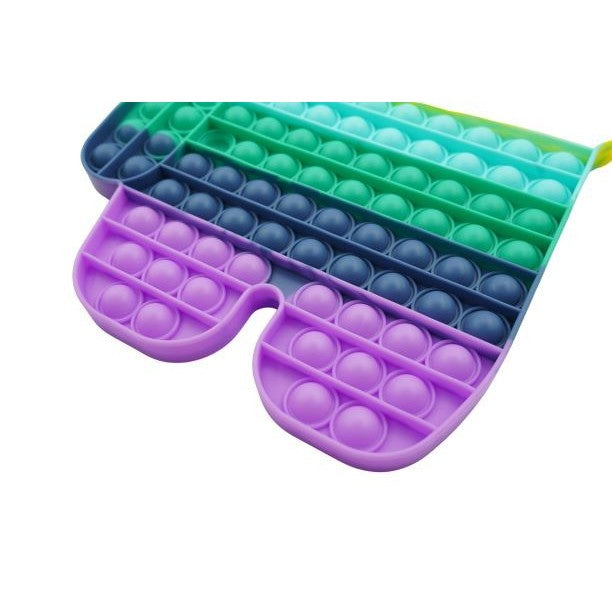 Jucarie antistres din silicon Pop it now, forma Among Us, multicolor, urias - vivimall.ro