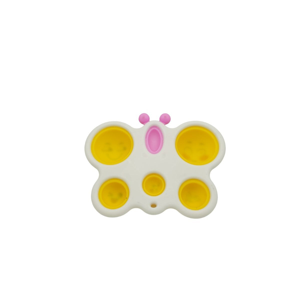 Jucarie Antistres Vivimall - Fidget Toy, Simple Dimple, Fluture, Alb - vivimall.ro