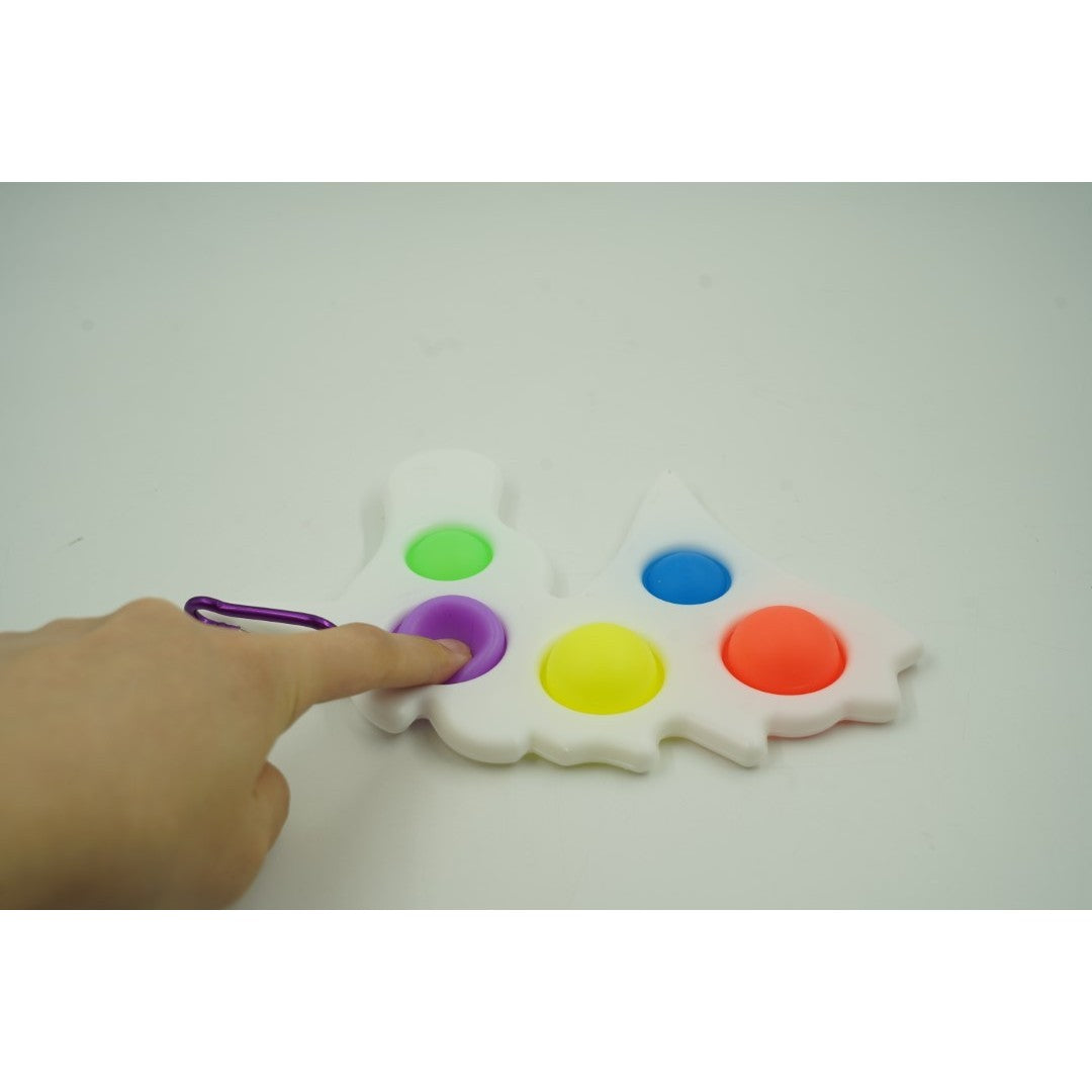 Jucarie Antistres Vivimall - Fidget Toy, Simple Dimple, Unicorn, Alb - vivimall.ro