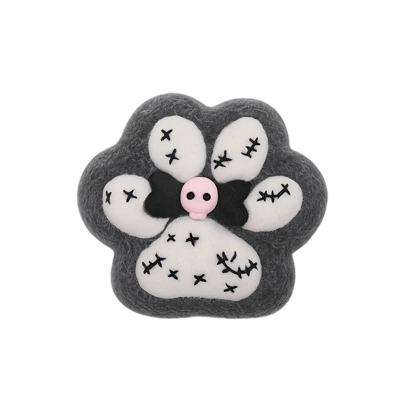 Jucarie Antistres Squishy, Vivimall, cu Revenire Lenta, Squeeze Pinch Family, Model Cat Paw, Ambalaj Transparent, Alb/Negru - vivimall.ro