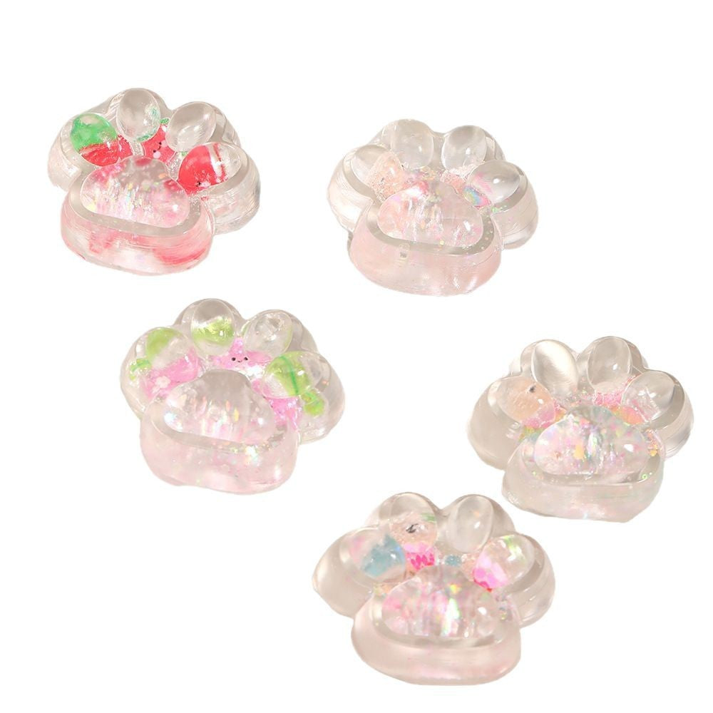 Jucarie Antistres Squishy, Flippy, Labuta de Pisica Pufoasa, cu Revenire Lenta, 7 x 6.5 cm, Model 270532, Multicolor - vivimall.ro