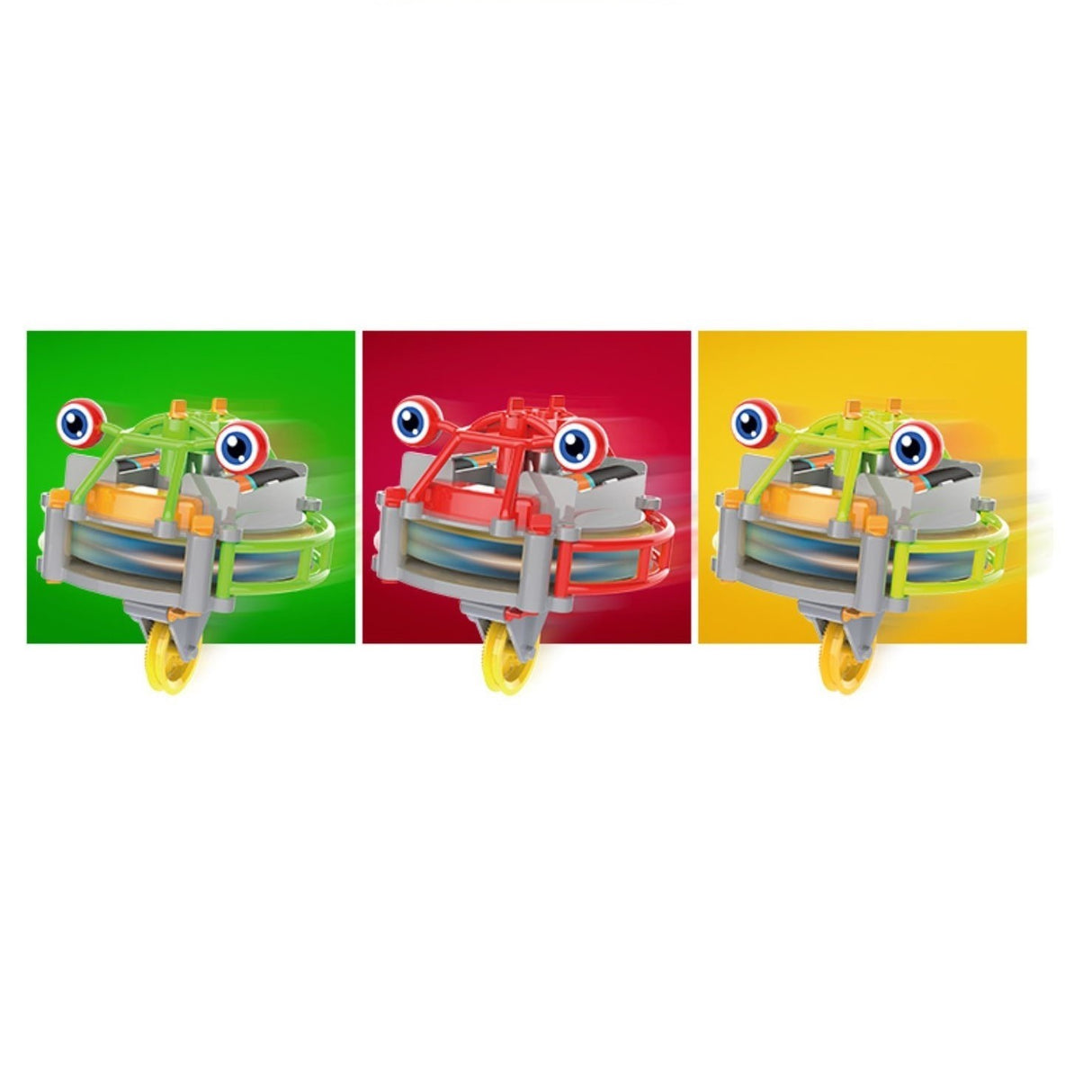 Jucarie circuit pentru copii, Vivimall, Broscuta pe monociclu, Rosu - vivimall.ro