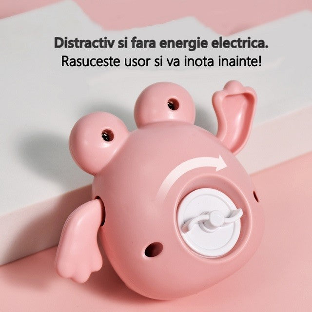 Jucarie de baie pentru copii, Vivimall, broscuta roz - vivimall.ro