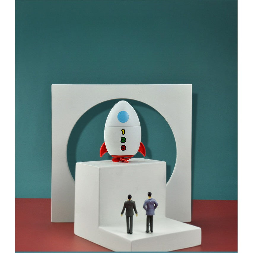 Jucarie de baie pentru copii, Vivimall, Racheta de apa, 11 cm, Alb - vivimall.ro