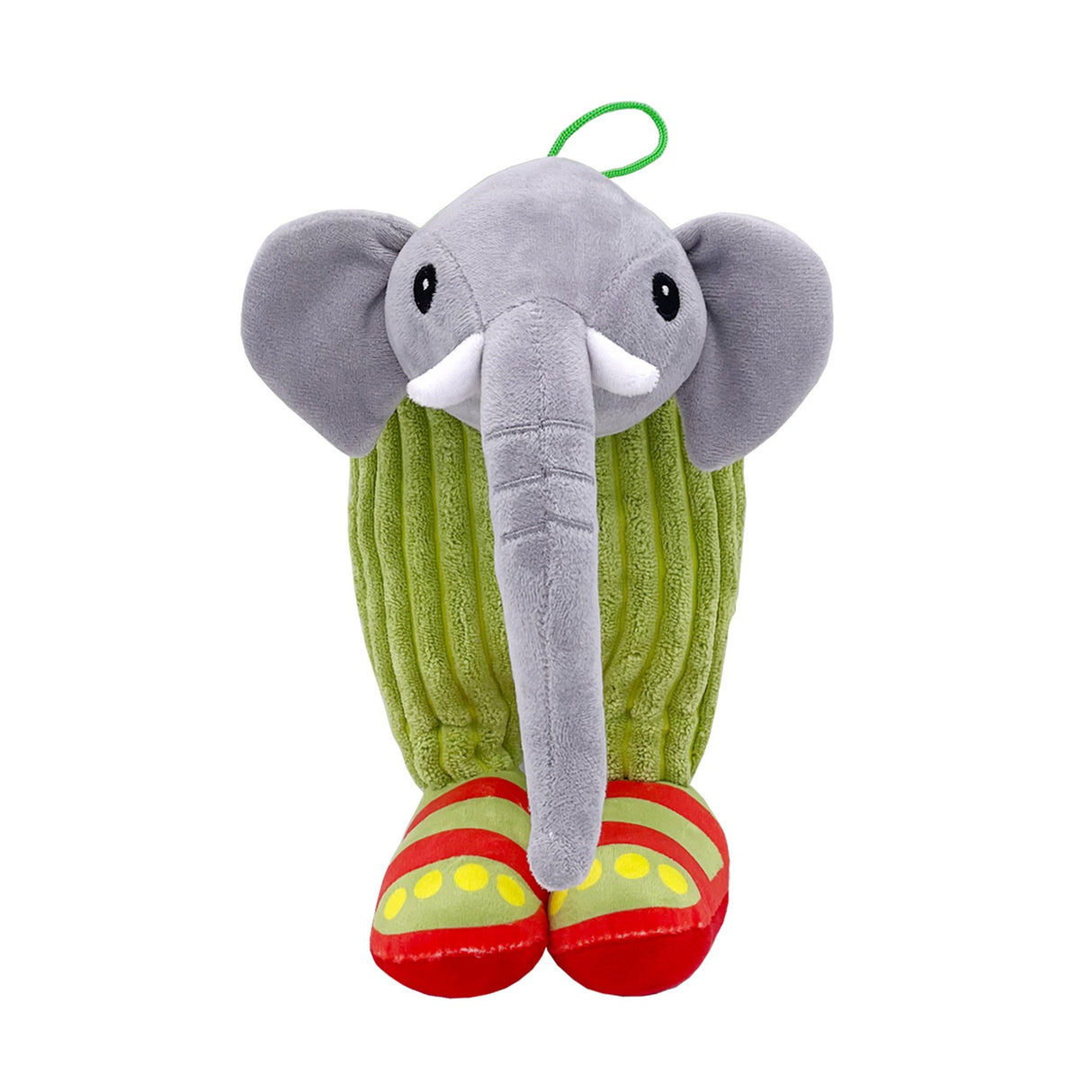 Jucarie Moale de Plus Italian Brainrot, Flippy, cu Agatatoare, Model Elefant Cactus Lirili Larila, Jucarie Moale pentru Copii, 25 x 12 cm, Verde Gri - vivimall.ro