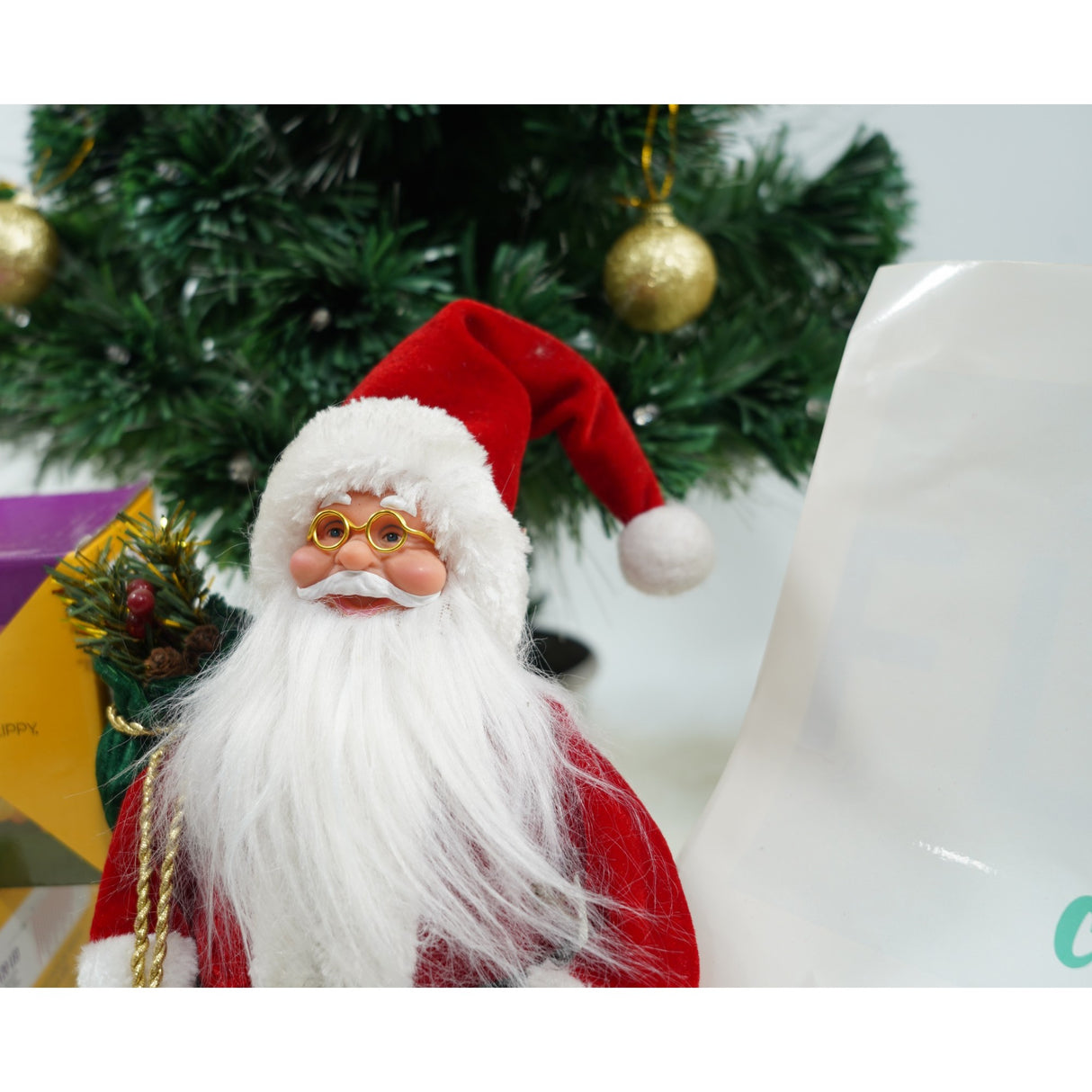 Jucarie decorativa Mos Craciun 32 cm - vivimall.ro