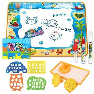 Jucarie educativa de colorat cu apa, covorasul magic, 100x70 cm - vivimall.ro