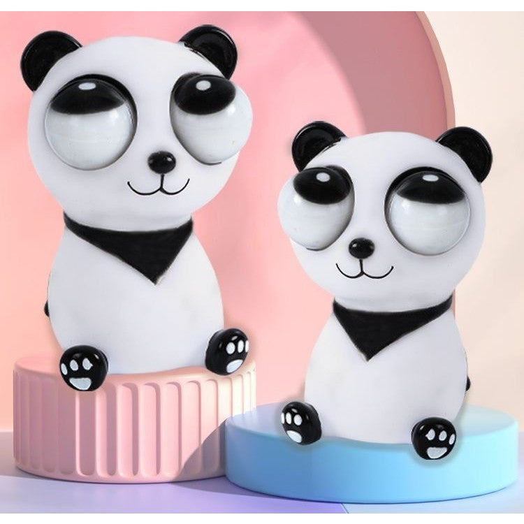 Jucarie interactiva antistres Vivimall, squeeze eye-popping panda, multicolor - vivimall.ro