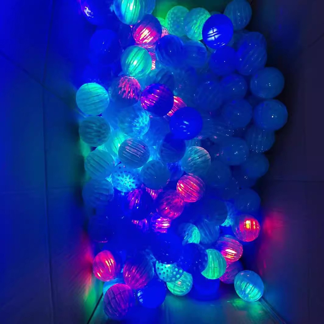 Jucarie Interactiva, Vivimall, Minge Saltareata Crystal Ball, cu Banda Elastica, 6 cm, +7 Ani, din Plastic, Albastru - vivimall.ro