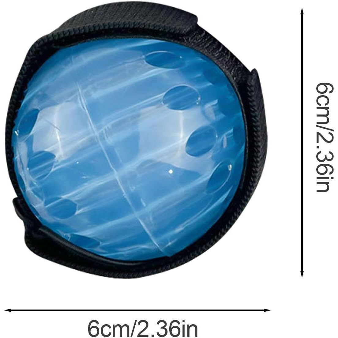 Jucarie Interactiva, Vivimall, Minge Saltareata Crystal Ball, cu Banda Elastica, 6 cm, +7 Ani, din Plastic, Albastru - vivimall.ro