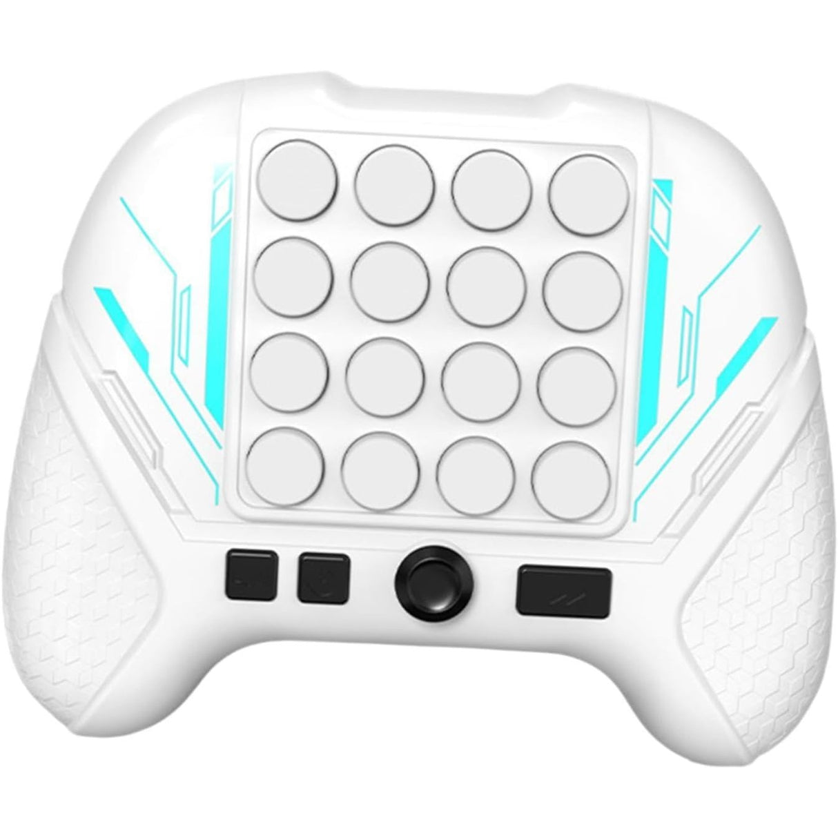 Jucarie Interactiva Pop It, Vivimall, Tip Consola, Anti-Stres, 5 Moduri de Joc, din ABS si Silicon, +3 Ani, Sunete si Lumini Model Controller, Alb - vivimall.ro