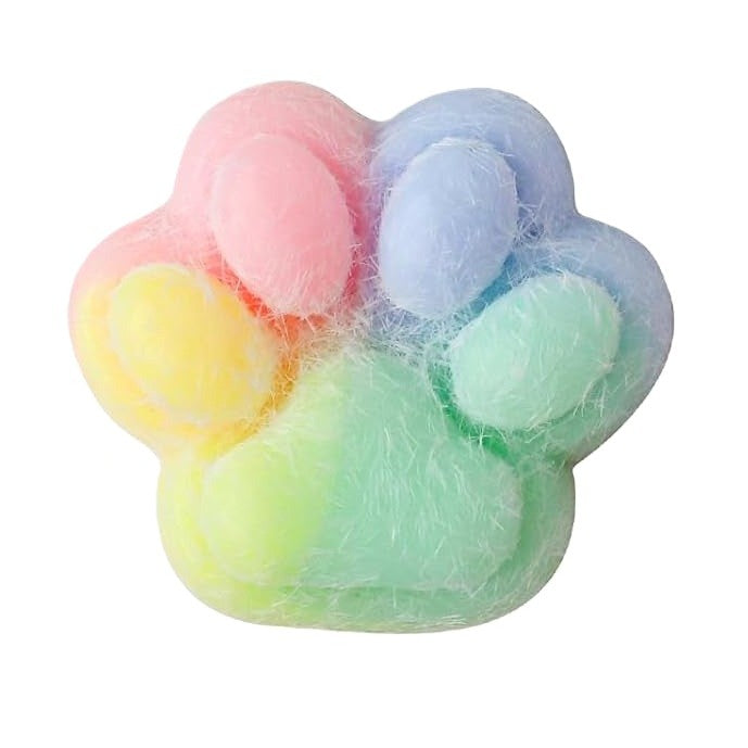 Jucarie Interactiva Squishy, Vivimall, Squeeze Pinch Family, Model Cat Paw, Revenire Lenta, din TPR, +3 Ani, 7.5 cm, Textura Puf, Multicolor - vivimall.ro