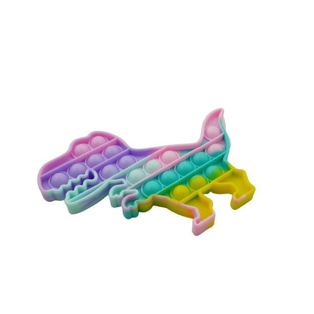 Jucarie Pop it Now & Flip it, Push Bubble Dinozaur Multicolor - vivimall.ro
