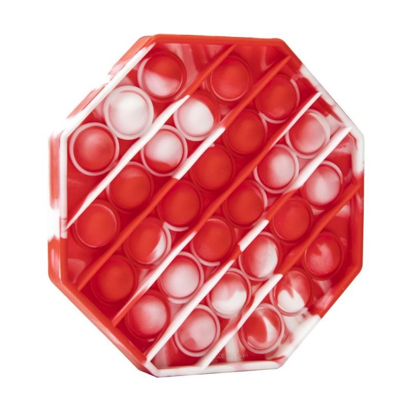 Jucarie Pop it Now & Flip it, Push Bubble Hexagon Multicolor Model 5 - vivimall.ro