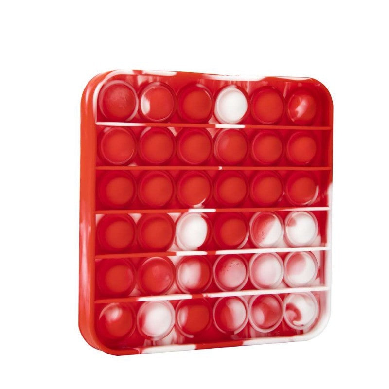 Jucarie Pop it Now & Flip it, Push Bubble Patrat Multicolor Model 6 - vivimall.ro