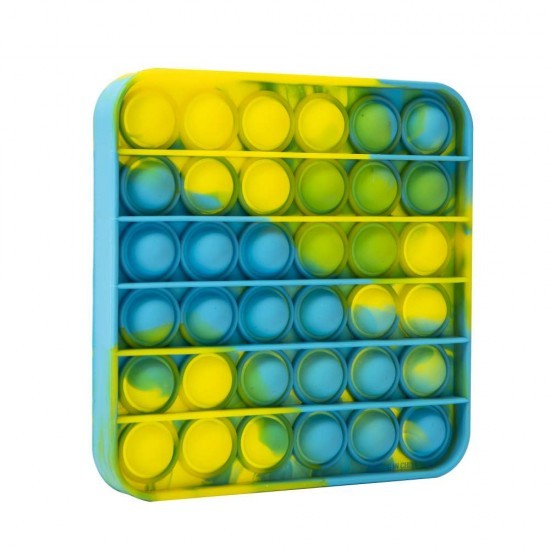 Jucarie Pop it Now & Flip it, Push Bubble Patrat Multicolor Model 6 - vivimall.ro