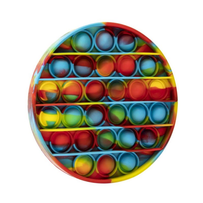 Jucarie Pop it Now-Flip it, Push Bubble Rotund Multicolor Model 1 - vivimall.ro