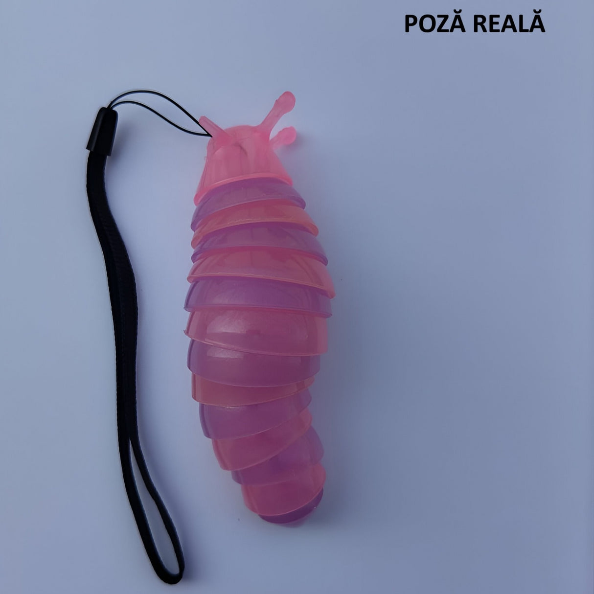 Jucarie Senzoriala Antistres, Vivimall, Fidget Toys, Omida Curcubeu, 11 cm, +3 Ani, Mov/Roz - vivimall.ro