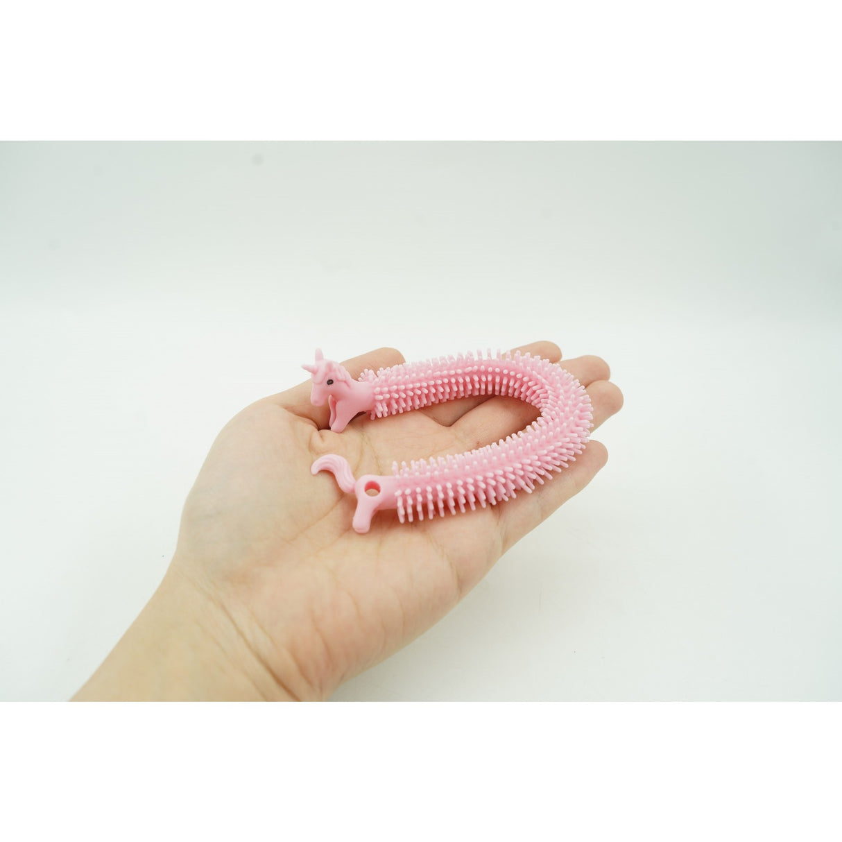 Jucarie senzoriala superelastica, antistres, Fidget toy, Unicorn noodles, Roz deschis - vivimall.ro