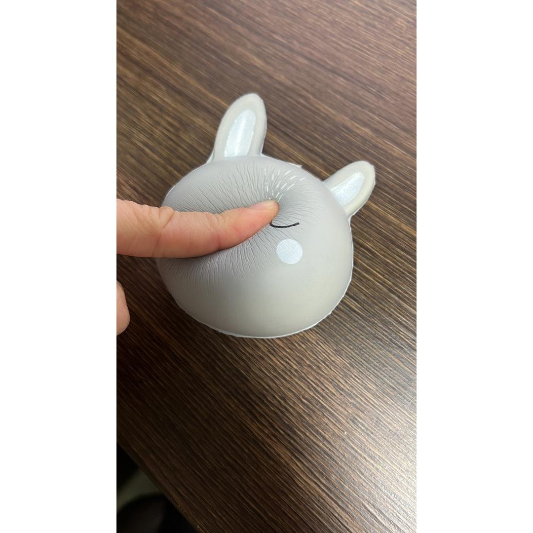 Jucarie Squish Toy Vivimall, model pisica gri - vivimall.ro