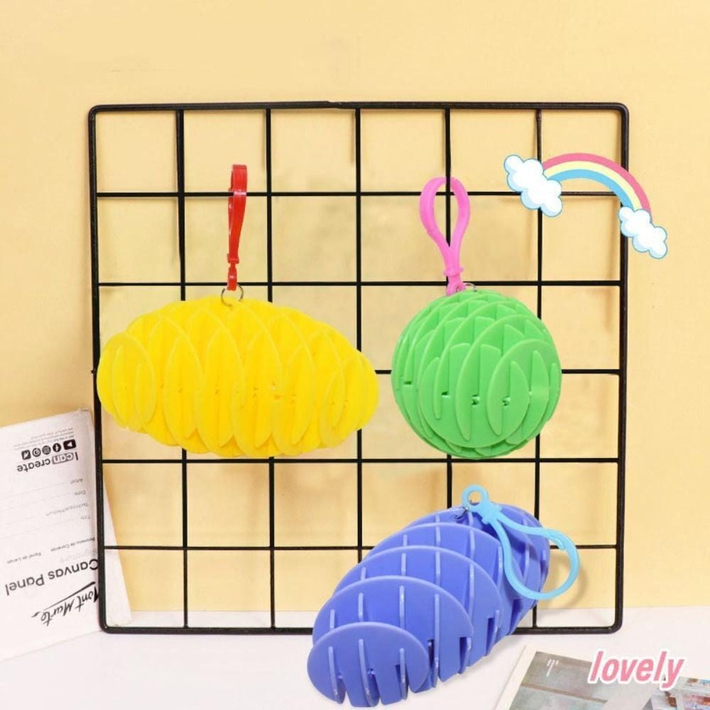 Jucarie Worm Fidget de Decompresie, Vivimall, Anti Stres, Dimensiune Compacta 6 cm, Dimensiune Extinsa 15.5 cm, Albastru eschis - vivimall.ro