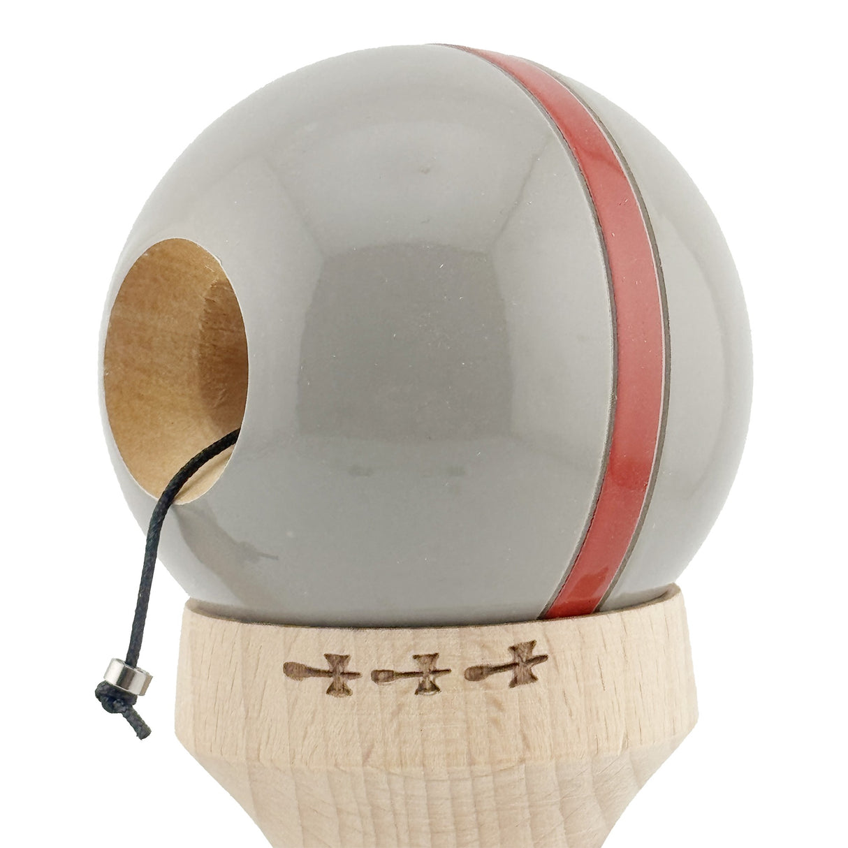 Kendama Originala X - Silken, Super Sticky, V3 King Size Cup, Gaura in Baza, Profesionala, Vivimall, din Lemn, 18 cm, Ice - vivimall.ro